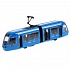 Инерционная металлическая модель - Трамвай с гармошкой, 19 см WB) - миниатюра №1